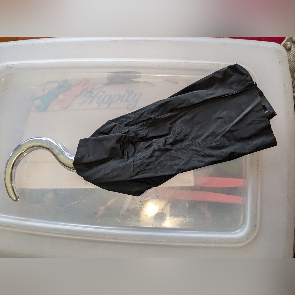 Plastic Pirate Hook with Black Sleeve